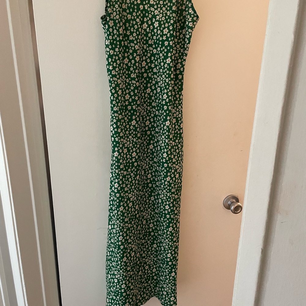 Resa Green Floral Sleeveless Maxi Dress